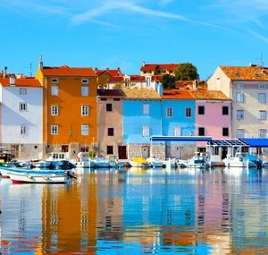 old Istrian town in Novigrad, Croatia